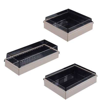 20 PCS Disposable Sushi Bento Lunch Boxes Takeaway Containers Food Grade Storage