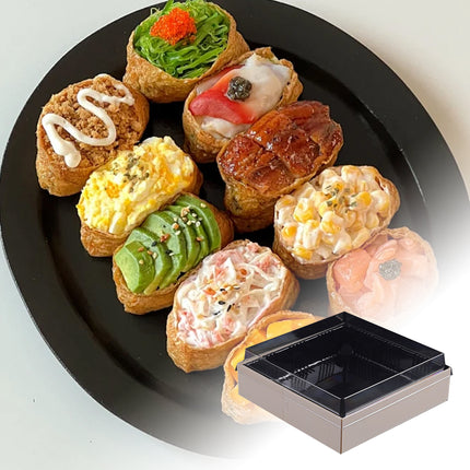 20 PCS Disposable Sushi Bento Lunch Boxes Takeaway Containers Food Grade Storage
