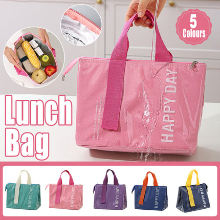 Large Capacity Lunch Bag Outdoor Picnic Aluminum Foil Portable Thermal Bag