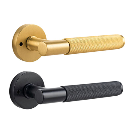 Interior Door Lock Handle Set Model Black Bathroom Bedroom Lock Light Luxury