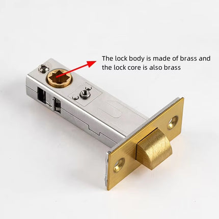 Interior Door Lock Handle Set Model Black Bathroom Bedroom Lock Light Luxury