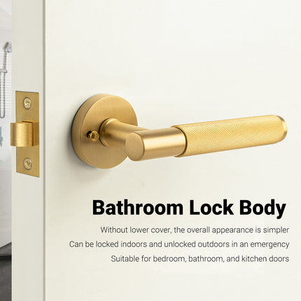 Interior Door Lock Handle Set Model Black Bathroom Bedroom Lock Light Luxury