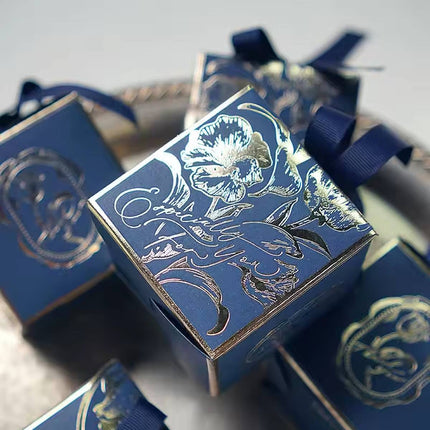 Gold Foil Rose Candy Boxes 30 Pack 3 Colours