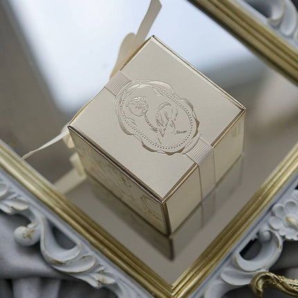 Gold Foil Rose Candy Boxes 30 Pack 3 Colours