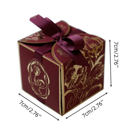 Gold Foil Rose Candy Boxes 30 Pack 3 Colours