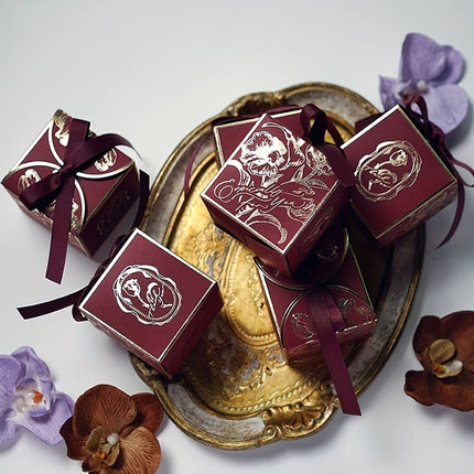 Gold Foil Rose Candy Boxes 30 Pack 3 Colours