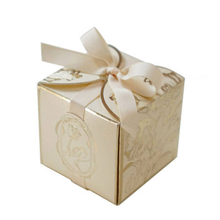Gold Foil Rose Candy Boxes 30 Pack 3 Colours