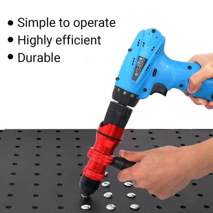 10PCS M3-M10 Rivet Nut Gun Set Threaded Insert Tool Kit for Metal Sheet Use