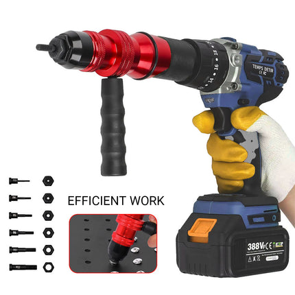 10PCS M3-M10 Rivet Nut Gun Set Threaded Insert Tool Kit for Metal Sheet Use