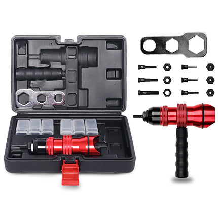 10PCS M3-M10 Rivet Nut Gun Set Threaded Insert Tool Kit for Metal Sheet Use
