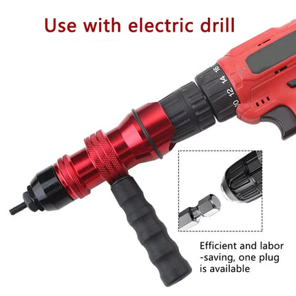 10PCS M3-M10 Rivet Nut Gun Set Threaded Insert Tool Kit for Metal Sheet Use