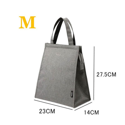 M Size Lunch Bag Thermal Insulated Box Bento Pouch Food Tote Work School Picnic - Aimall