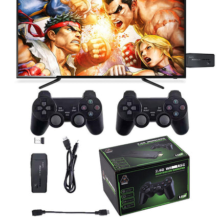 Wireless 2.4G Retro Mini Arcade Game Console HD Home Gaming System For TV