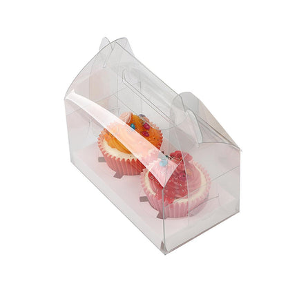 25pcs Transparent Portable Baking Box for Lasagna Mousse Cake Western Point Food