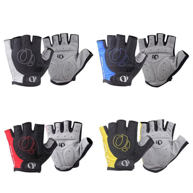 M Size Anti-Slip Half Finger Cycling Gloves Padded - Aimall