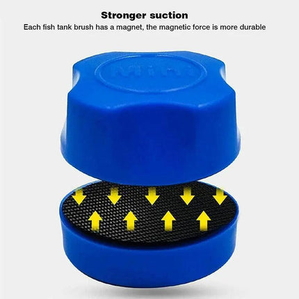 Magnetic Brush Cleaner Cleaning Glass Algae Aquarium Magnet Fish Tank Aquatic AU - Aimall