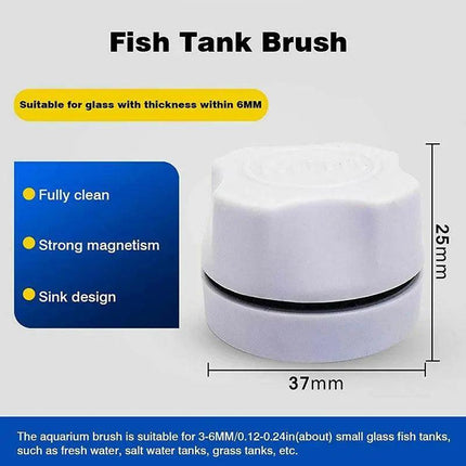 Magnetic Brush Cleaner Cleaning Glass Algae Aquarium Magnet Fish Tank Aquatic AU - Aimall