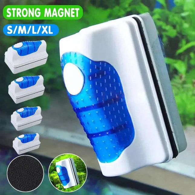 Magnetic Fish Tank Brush Algae Magnet Aquarium Glass Aquatic Cleaner Cleaning AU - Aimall