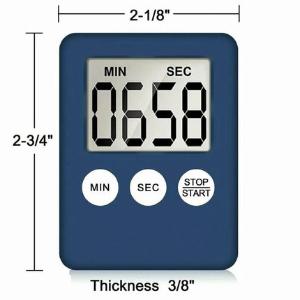 Magnetic Kitchen LCD Digital Timer Countdown Count Down 99 Minute Electronic Egg - Aimall