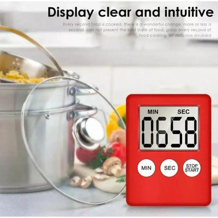 Magnetic Kitchen LCD Digital Timer Countdown Count Down 99 Minute Electronic Egg - Aimall
