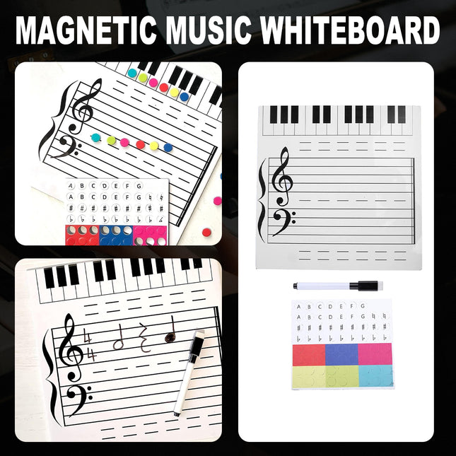 Erasable Music Note Board Kids Creative Inspirational Music Learning Toy