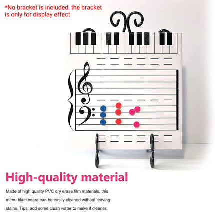 Erasable Music Note Board Kids Creative Inspirational Music Learning Toy