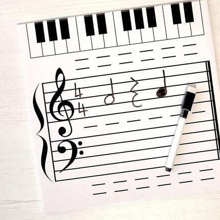Erasable Music Note Board Kids Creative Inspirational Music Learning Toy