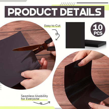 10 Pieces Adhesive Sheet Attraction Patch A4 Flexible Sheets