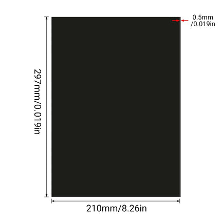10 Pieces Adhesive Sheet Attraction Patch A4 Flexible Sheets
