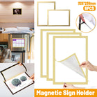 Magnetic Display Frame 6PCS A4 Wall Mount Magnet Frame Reusable Sign Holder Set