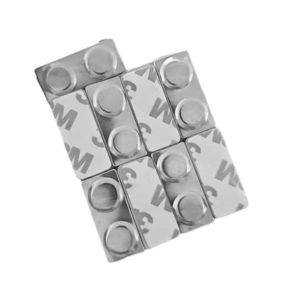 10x Magnetic Name Badge Tag Fastener Attachment Self Adhesive Strong Magnet NEW