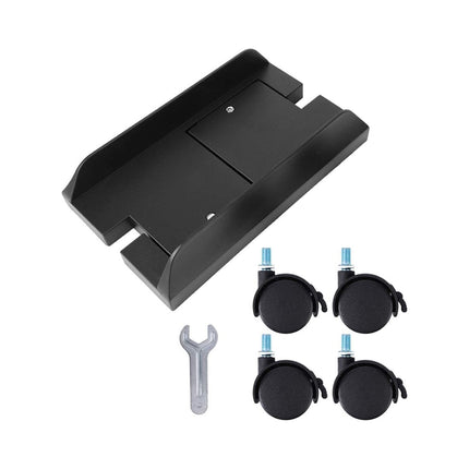 Movable Computer Host Stand Rolling PC Case Tray Adjustable with Lockable Wheels