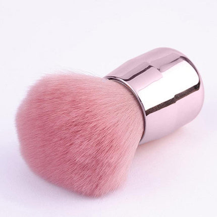 2pcs Pink Mushroom Head Makeup Brush Beauty Foundation Powder Blending Tool