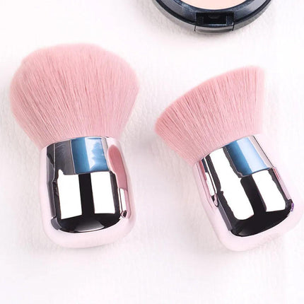 2pcs Pink Mushroom Head Makeup Brush Beauty Foundation Powder Blending Tool