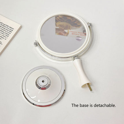 Rotating Dressing Mirror Desktop Double Sided Makeup Vanity Mirror with Base