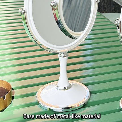 Rotating Dressing Mirror Desktop Double Sided Makeup Vanity Mirror with Base
