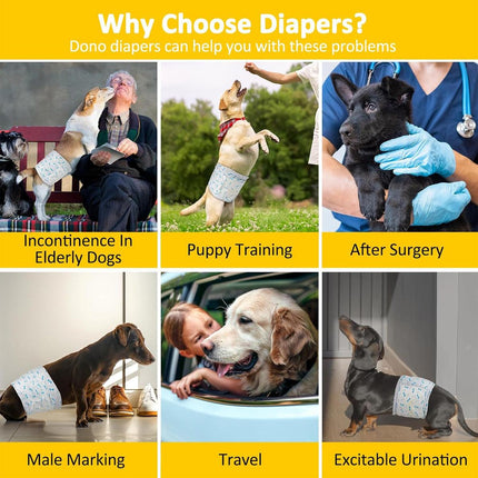 Male Dog Diapers Physiological Pants for Dogs Leakproof Diaper Pants Male Pets