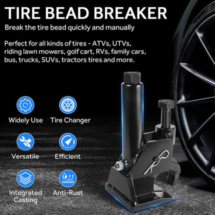 Portable Manual Tire Bead Breaker Easy to Use for Car Motorcycle Tyre Repair