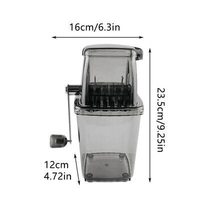 Hand Cranked Ice Crusher Manual Ice Shaver Household Mini Ice Chopper For Drinks