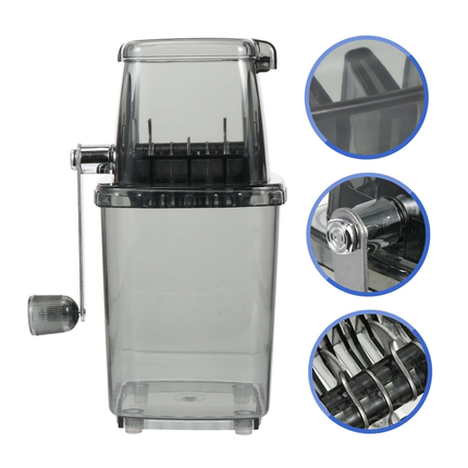Hand Cranked Ice Crusher Manual Ice Shaver Household Mini Ice Chopper For Drinks