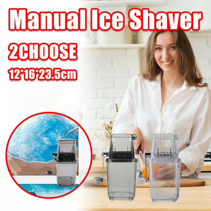 Hand Cranked Ice Crusher Manual Ice Shaver Household Mini Ice Chopper For Drinks