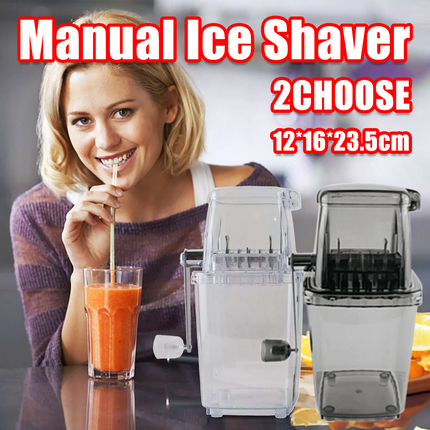 Hand Cranked Ice Crusher Manual Ice Shaver Household Mini Ice Chopper For Drinks