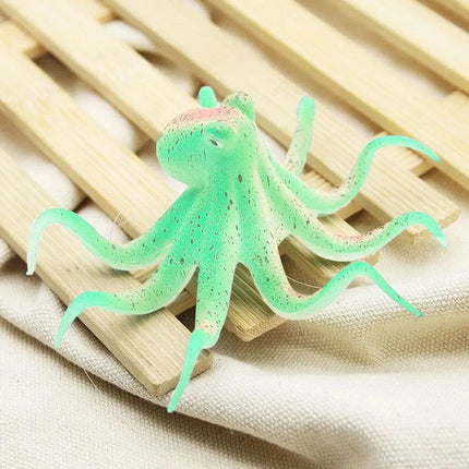 Glowing Aquarium Ornament Simulation Octopus Fish Squid Fish Tank Decoration