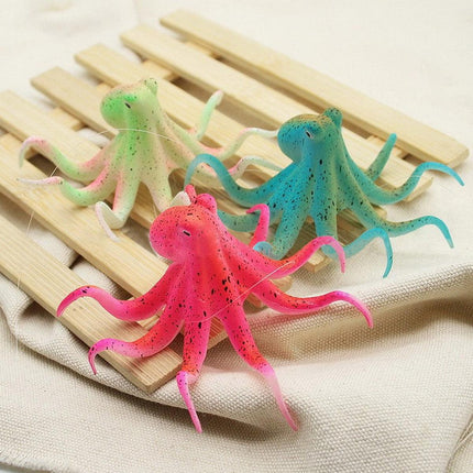 Glowing Aquarium Ornament Simulation Octopus Fish Squid Fish Tank Decoration