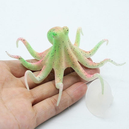 Glowing Aquarium Ornament Simulation Octopus Fish Squid Fish Tank Decoration