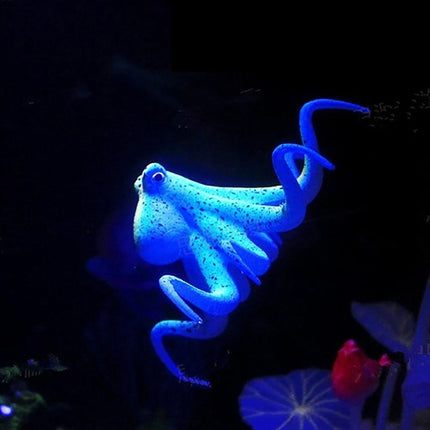 Glowing Aquarium Ornament Simulation Octopus Fish Squid Fish Tank Decoration