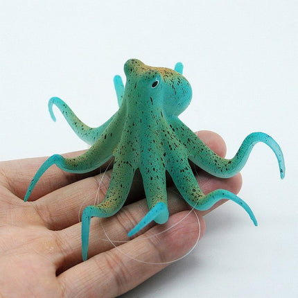 Glowing Aquarium Ornament Simulation Octopus Fish Squid Fish Tank Decoration
