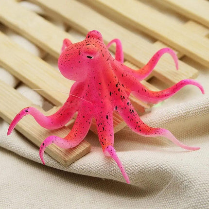 Glowing Aquarium Ornament Simulation Octopus Fish Squid Fish Tank Decoration