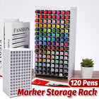 Multi Functional Large Capacity 120 Grid Marker Storage Box for Pens Organizing