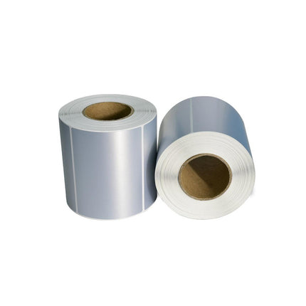 Silver Sticker Labels Thermal Transfer Waterproof Self Adhesive Gift Decoration 3 Rows